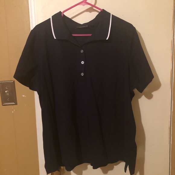 Susan Graver Other - Men’s Collared Black Shirt Short Sleeve. 1X